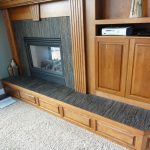 Tiled Mantel, Addes Cabinet Doors - Prior Lake